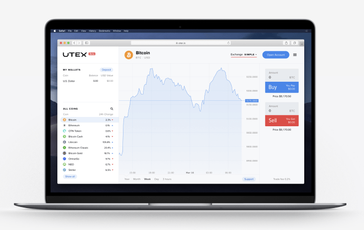 UTEX Crypto Exchange